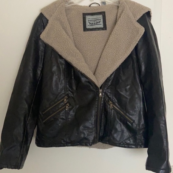 Levi's Faux Leather Bomber Jacket - Picture 4 of 6